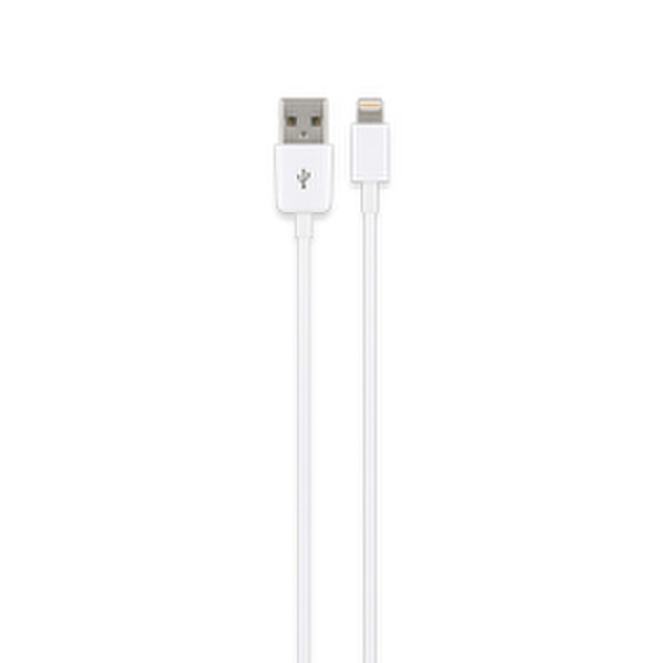Cabstone 62720 1.2м USB A Lightning Белый кабель USB