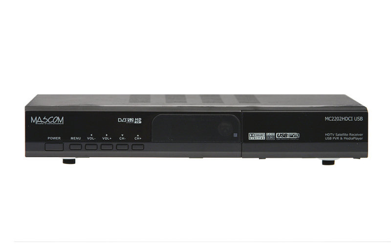 Mascom MC2202HDCI-USB Satellite Full HD Black TV set-top box