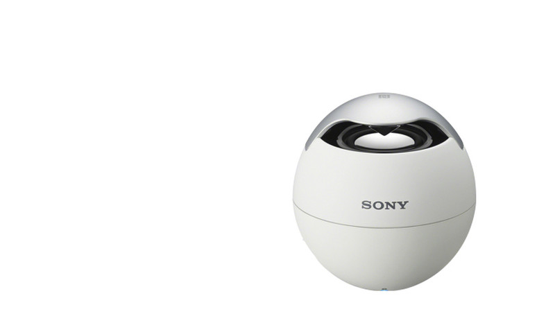 Sony SRS-BTV5 Mono 1.2W Sphärisch Weiß