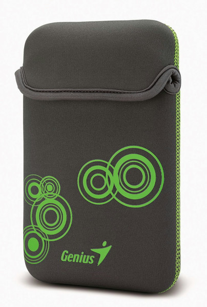 Genius 39700009102 7Zoll Beuteltasche Schwarz, Grün Tablet-Schutzhülle