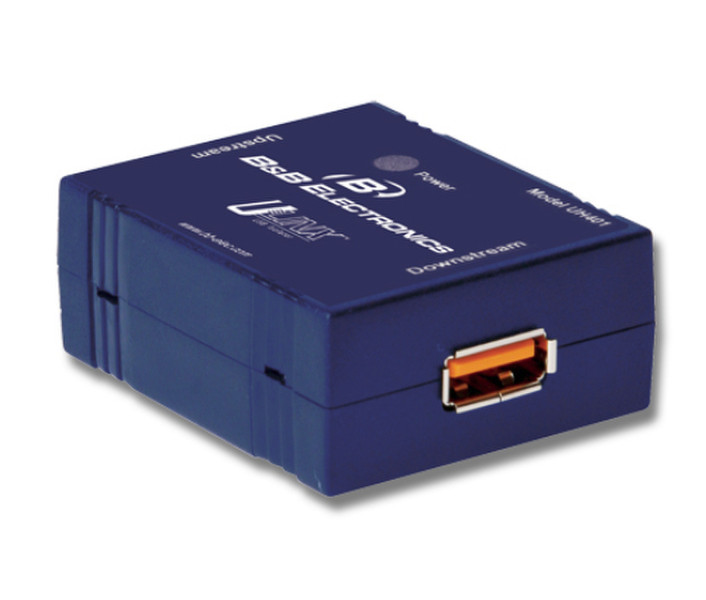 B&B Electronics UH401-2KV USB 2.0 Синий серийный преобразователь/ретранслятор/изолятор