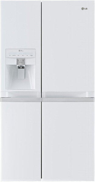 LG GSL545SWYV freestanding 538L A+ White side-by-side refrigerator