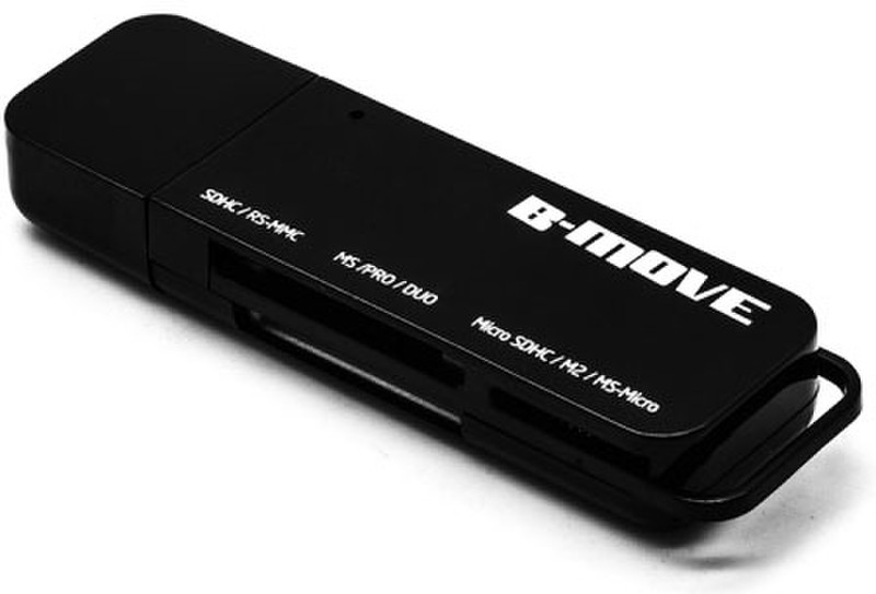 B-Move CRPocket USB 2.0 Черный устройство для чтения карт флэш-памяти
