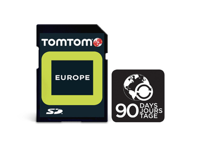 TomTom Carte d'Europe (90 jours Service de mise à jour de carte)