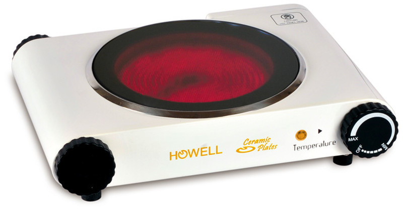 Howell HO.HPCE1501B Tisch Electric hob Weiß Kochfeld