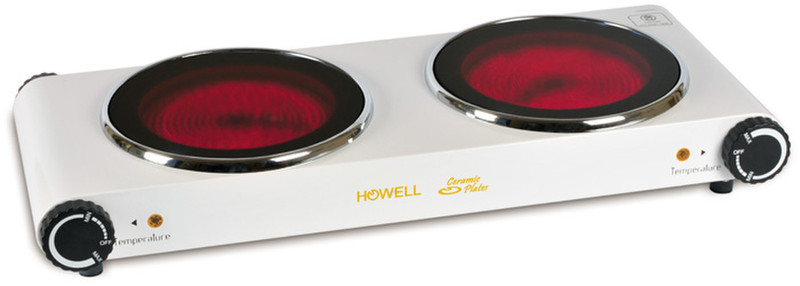 Howell HO.HPCE2501B Tabletop Ceramic White hob