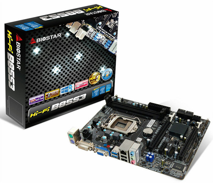 Biostar Hi-Fi B85S3 Intel B85 Socket H3 (LGA 1150) Micro ATX motherboard