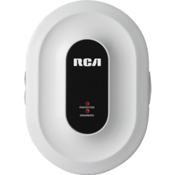 RCA PSAPP1R 2AC outlet(s) Schwarz, Weiß Spannungsschutz