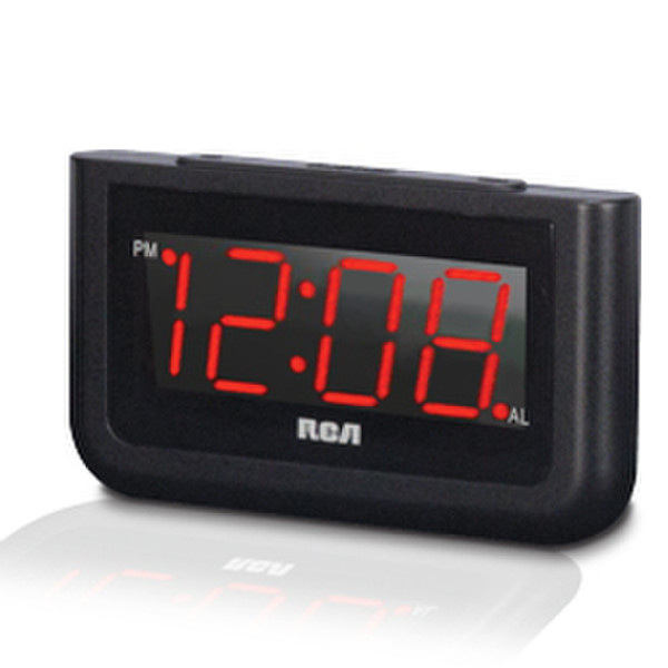 RCA RCD30 Black alarm clock