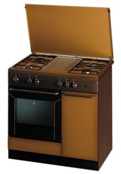 Indesit K9G21S(B)/I S Freestanding Gas hob Brown cooker