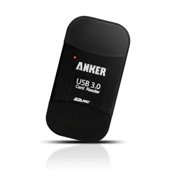 Anker USB 3.0 8-in-1 USB 3.0 Черный устройство для чтения карт флэш-памяти
