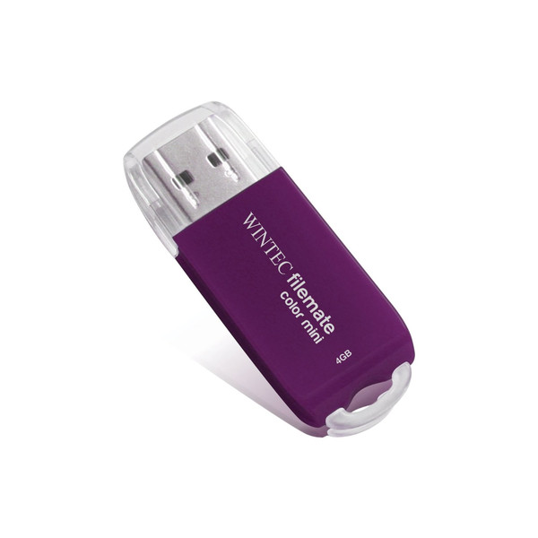 Wintec FileMate Color Mini 4GB USB 2.0 Typ A Violett USB-Stick