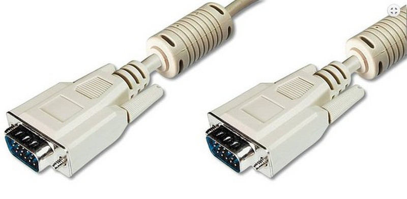 Digitus 3m HD DSUB 15-pin 3m VGA (D-Sub) VGA (D-Sub) Beige VGA cable