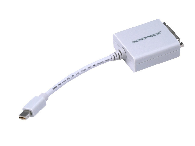 Monoprice 105106 mini DisplayPort DVI Белый адаптер для видео кабеля