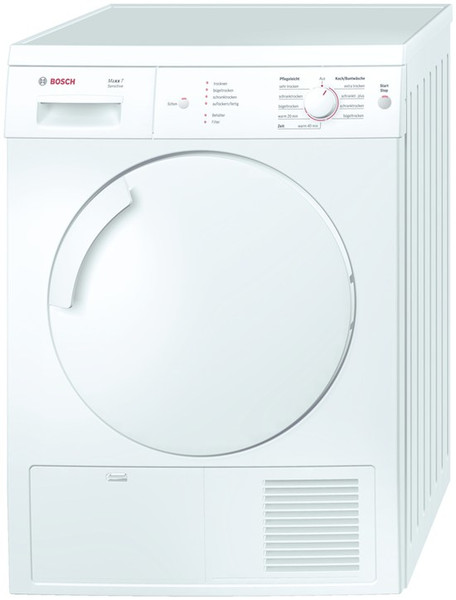 Bosch WTE84101 Freistehend Frontlader 7kg B Weiß Wäschetrockner