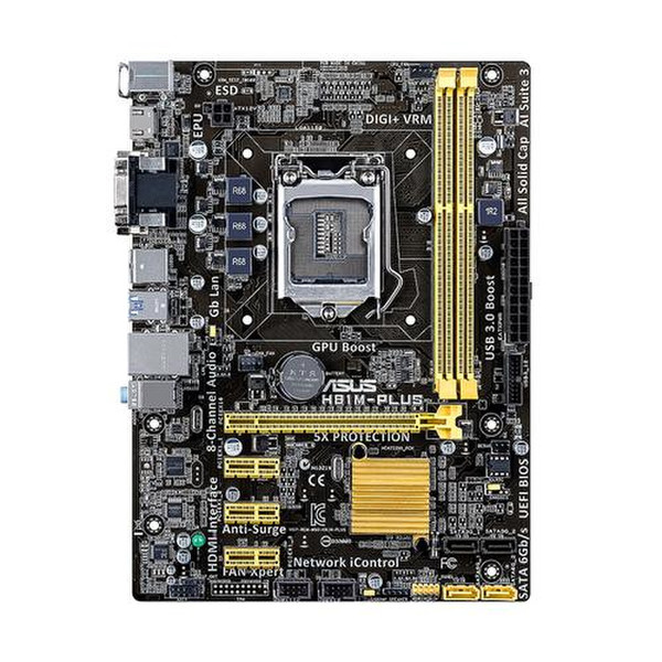ASUS H81M-PLUS Intel H81 Socket H3 (LGA 1150) Микро ATX материнская плата