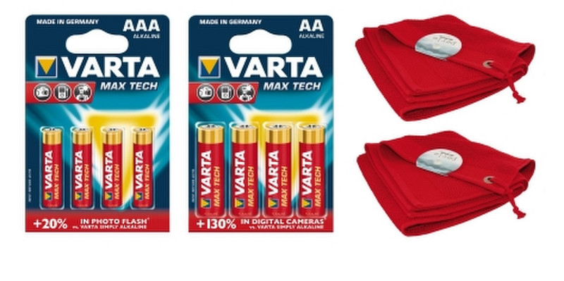 Varta AAA, AA + towels