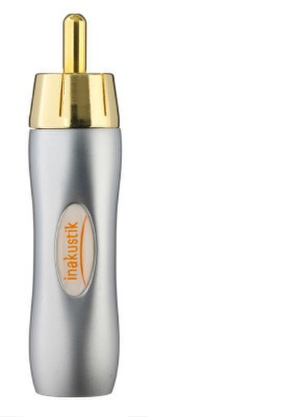 Inakustik 0065004272 RCA Gold,Silver wire connector