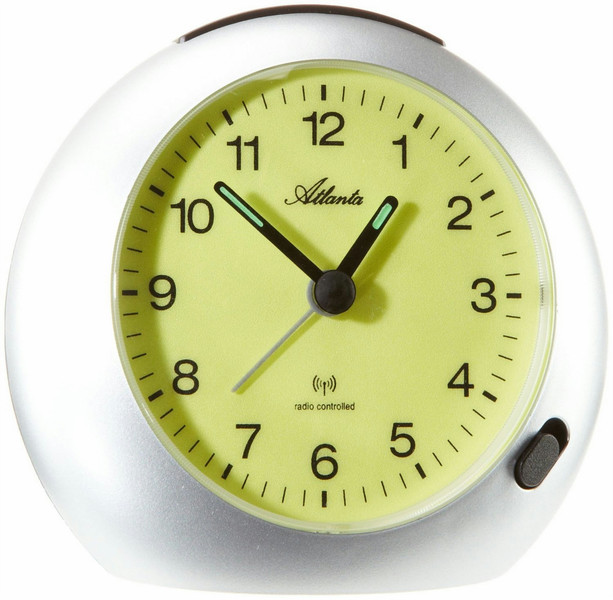 Atlanta 1431/19 Quartz table clock Round White,Yellow table clock