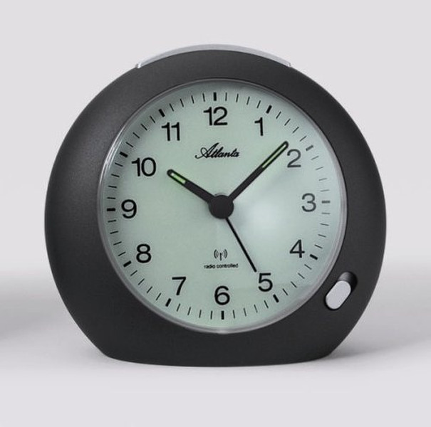 Atlanta 1431/4 Quartz table clock Круглый Черный настольные часы