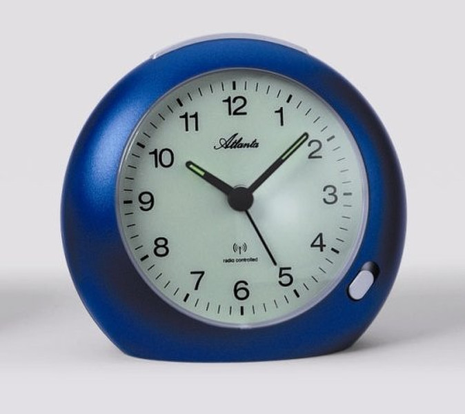 Atlanta 1431/5 Quartz table clock Круглый Синий настольные часы