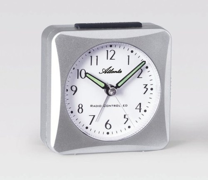 Atlanta 1449/19 Quartz table clock Круглый Cеребряный настольные часы