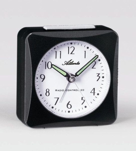 Atlanta 1449/7 Quartz table clock Rund Schwarz Tischuhr