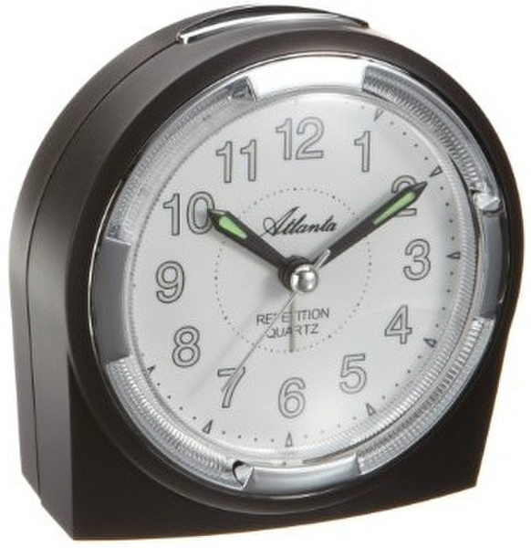 Atlanta 1635/7 Quartz table clock Rund Schwarz Tischuhr