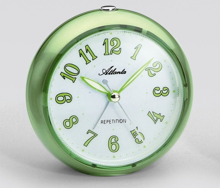 Atlanta 1725/6 Quartz table clock Круглый Зеленый настольные часы