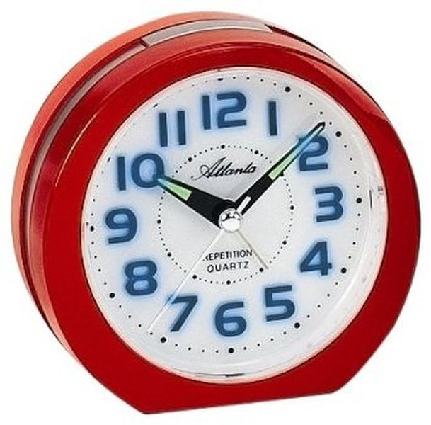 Atlanta 1770/1 Quartz table clock Круглый Красный настольные часы