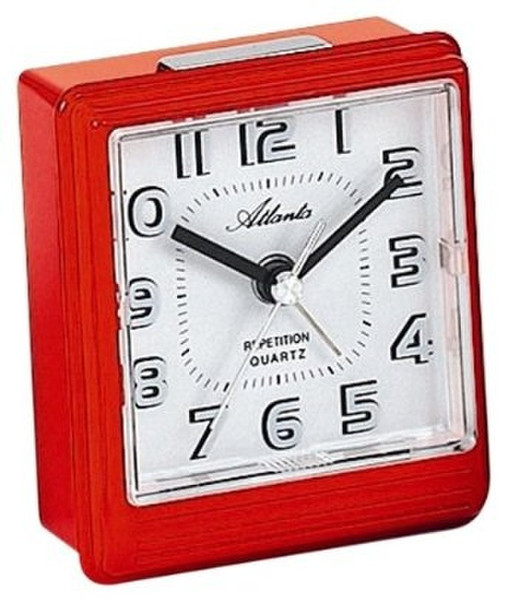 Atlanta 1771/1 Quartz table clock Rechteckig Rot Tischuhr