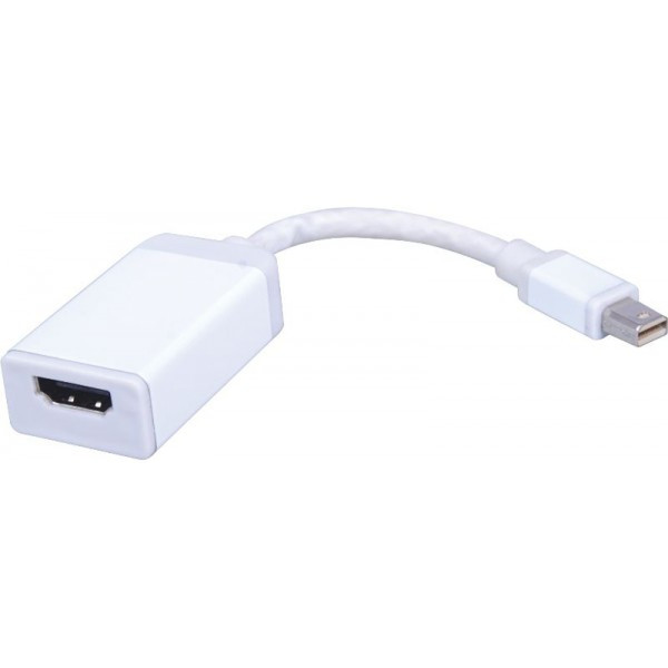 Waytex 0.2m Mini DisplayPort/HDMI 0.2m mini DisplayPort HDMI Weiß Videokabel-Adapter