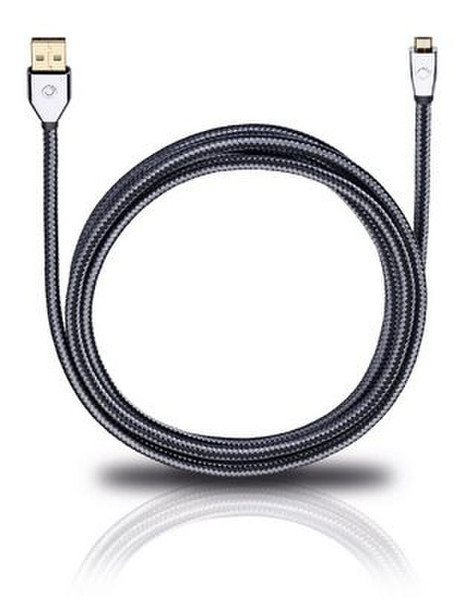 OEHLBACH 1m i-Connect UM-B/U 150 1м Micro-USB B USB A Серый