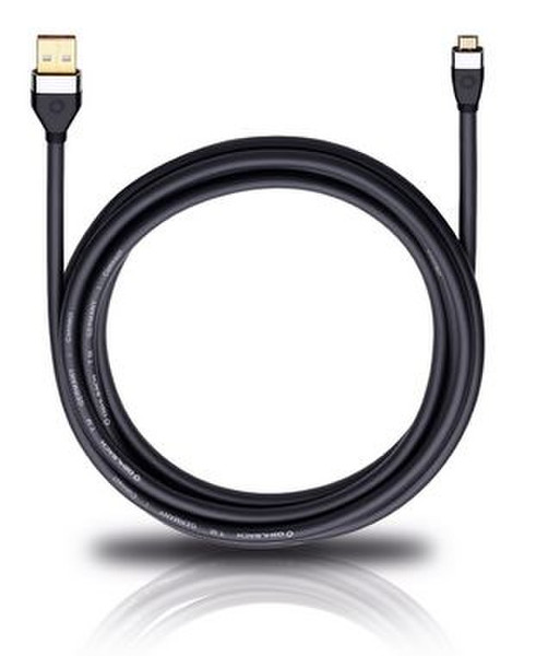 OEHLBACH 1m i-Connect UM-B/U 100 1m Micro-USB B USB A Schwarz