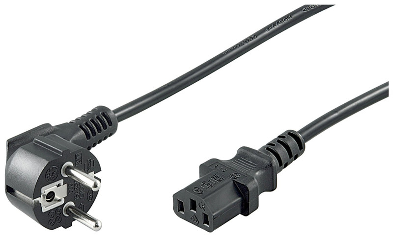 1aTTack 7500788 2.5m CEE7/4 Schuko C13 coupler Black power cable