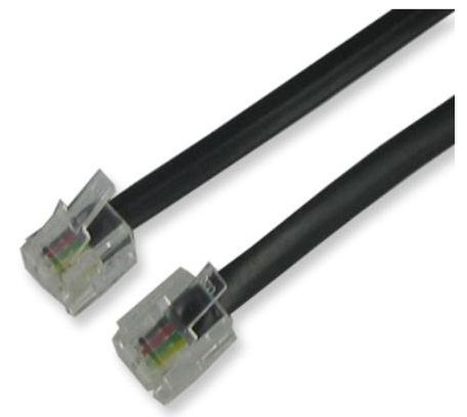 Neklan 35m RJ11 35m Black telephony cable