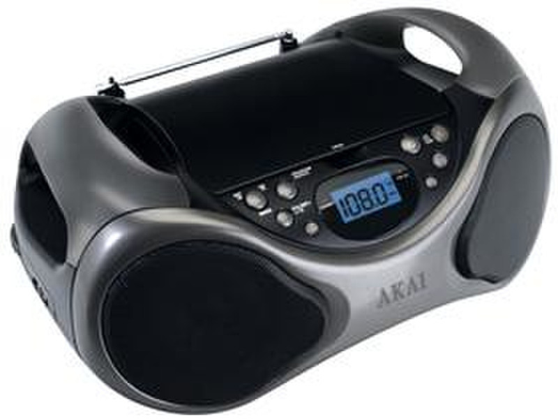 Akai APRC60AT Portable CD player Антрацитовый, Черный CD-плеер