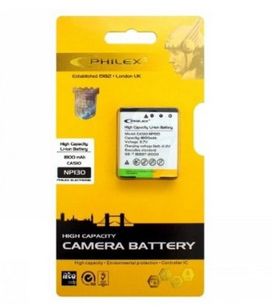 Philex CMB12019otocamera Casio NP130 Lithium-Ion 1800mAh 3.7V rechargeable battery