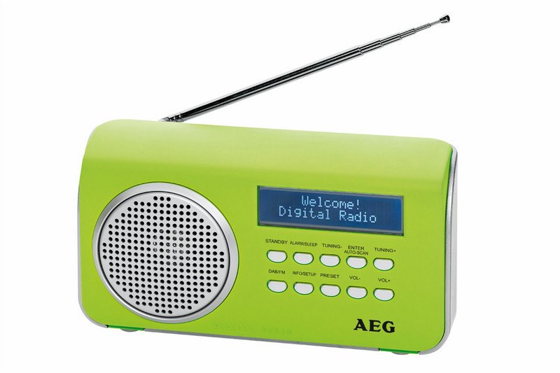 AEG DAB 4130 Портативный Цифровой Зеленый радиоприемник