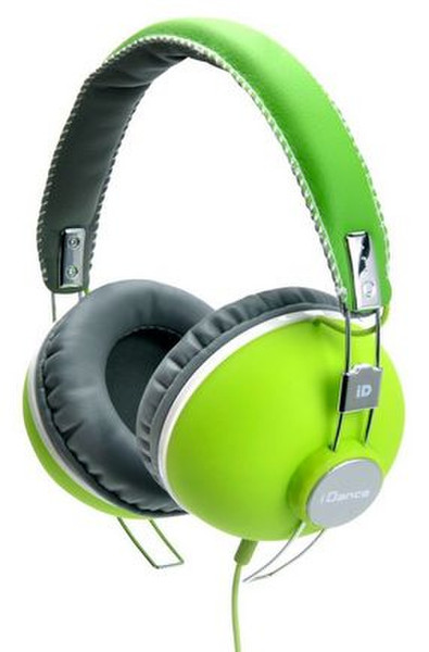 iDance HIPSTER705 ohrumschließend Kopfband Grün, Weiß Kopfhörer