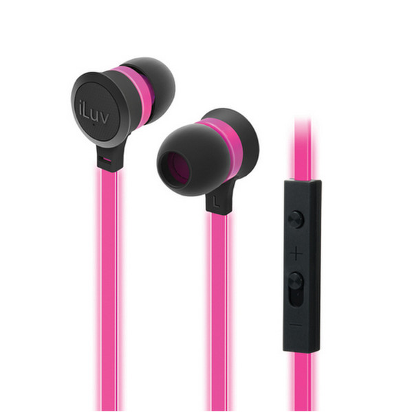 iLuv Neon Glow In-ear Binaural Pink