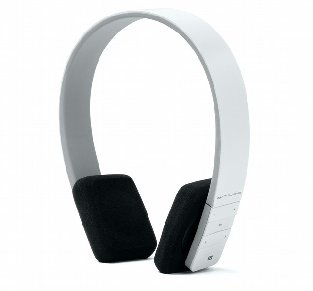 Muse M-260 BTW Binaural Kopfband Schwarz, Weiß Mobiles Headset