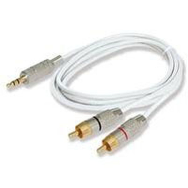PURO 1.2m RCA 1.2m 2 x RCA 3.5mm Weiß