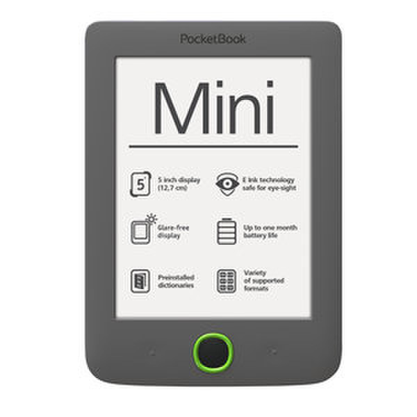 Pocketbook Mini 5" Сенсорный экран 4ГБ Серый электронная книга