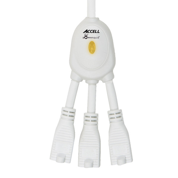 Accell Powersquid Jr. 3AC outlet(s) 0.9m White power extension