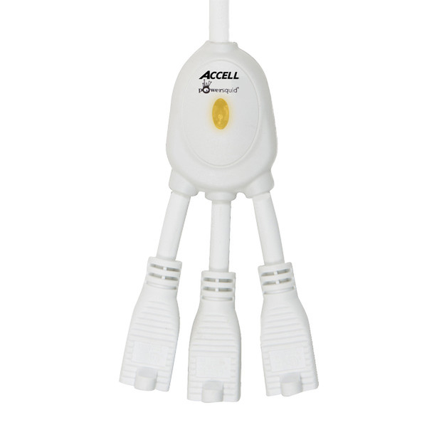 Accell Powersquid Jr. 3AC outlet(s) 0.9m Weiß Verlängerungskabel