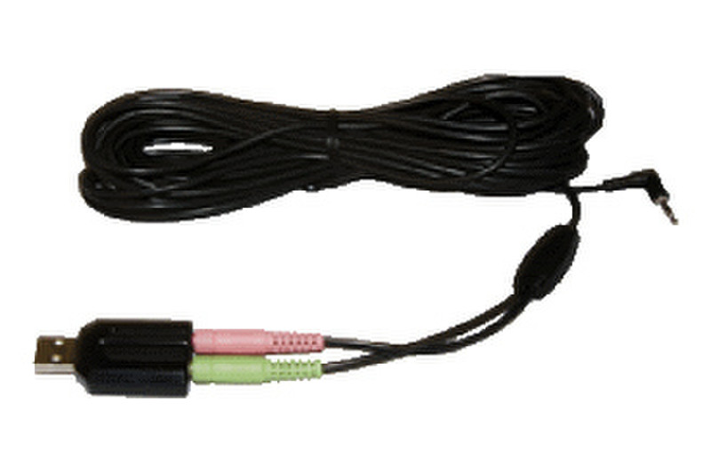 Infocus INF-POLYCBLE 7.62м 2.5mm USB Черный аудио кабель