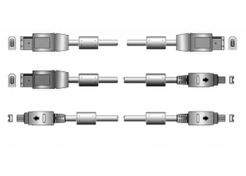 G&BL FW2244 3м 4-p 4-p FireWire кабель