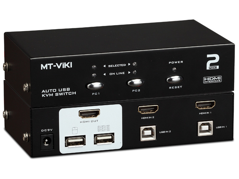 M-Cab KVM0822 Черный KVM переключатель
