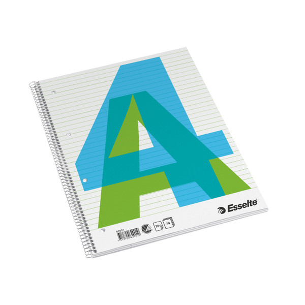 Esselte College Pad A4 A4 70sheets Blue,Green,White